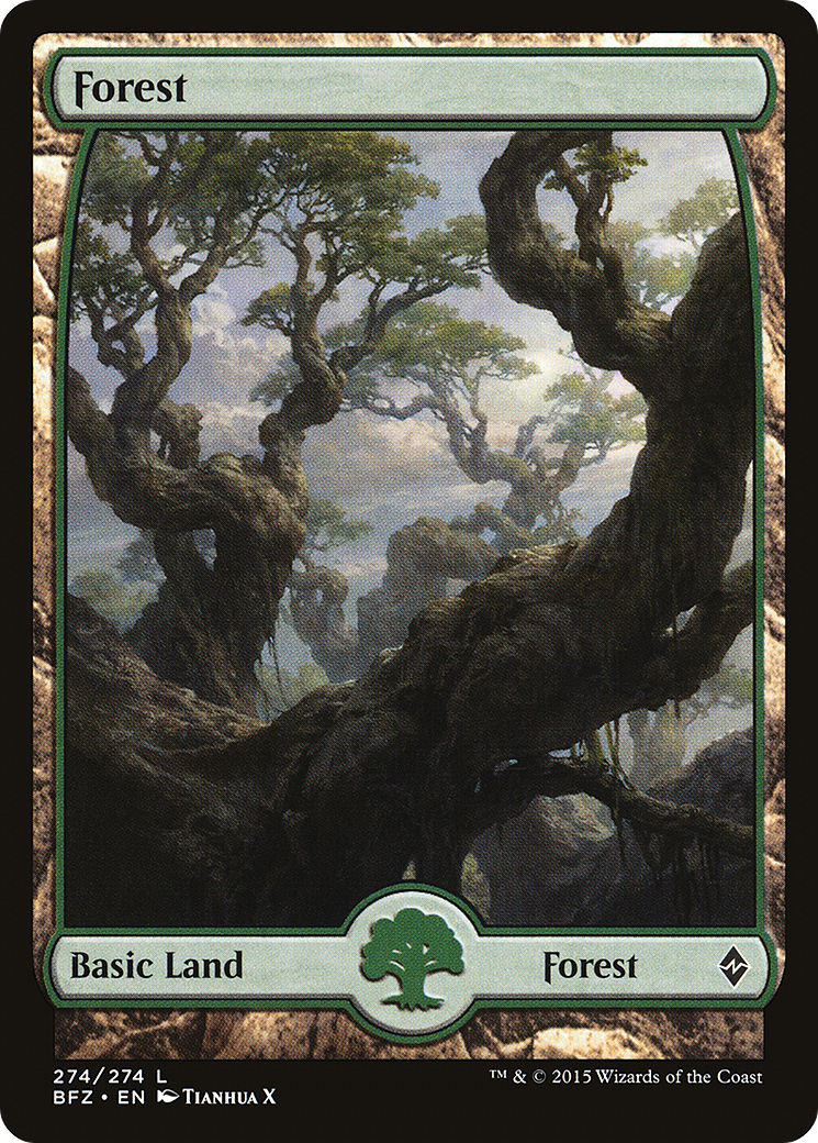 Forest (274) - Full Art (BFZ-274) [Battle for Zendikar]