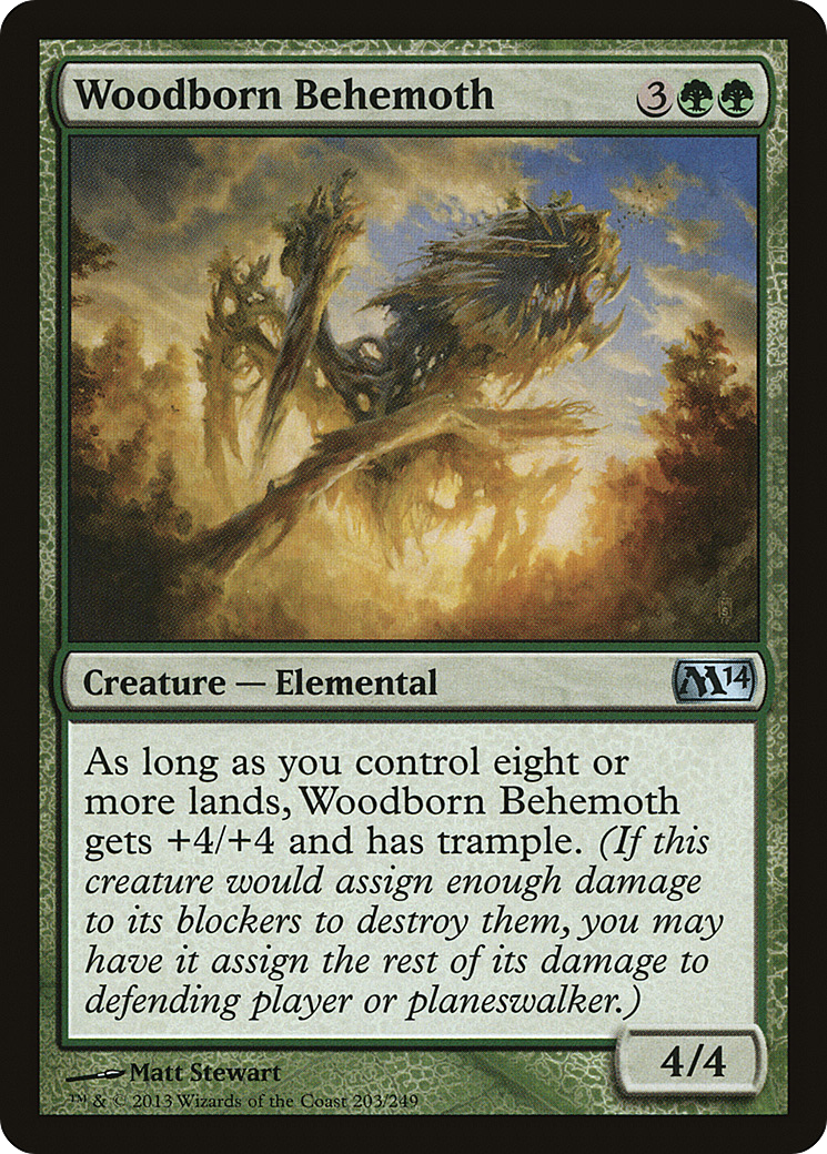 Woodborn Behemoth (M14-203) [Magic 2014]
