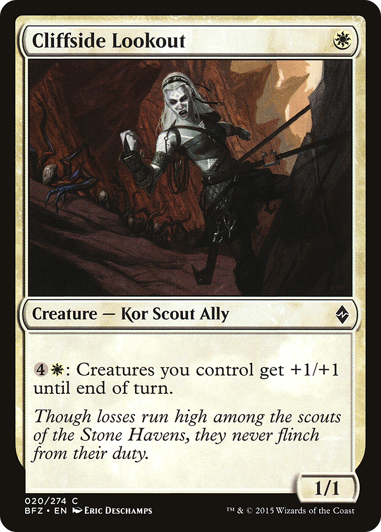 Cliffside Lookout (BFZ-020) [Battle for Zendikar] Foil