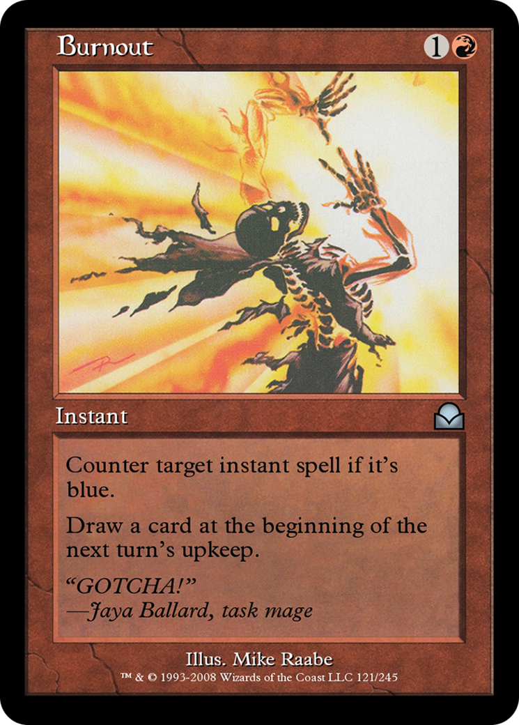 Burnout (ME2-121) [Masters Edition II] Foil