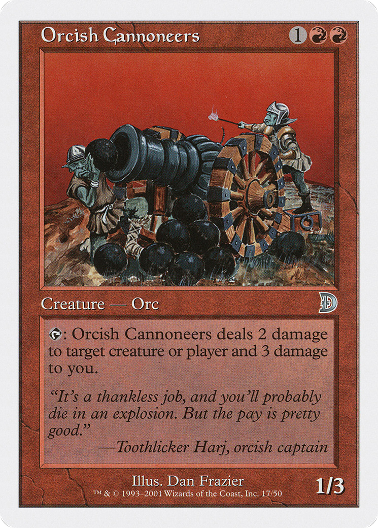 Orcish Cannoneers (DKM-017) [Deckmasters]