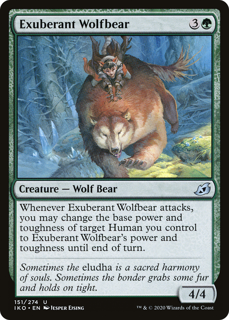 Exuberant Wolfbear (IKO-151) [Ikoria: Lair of Behemoths]