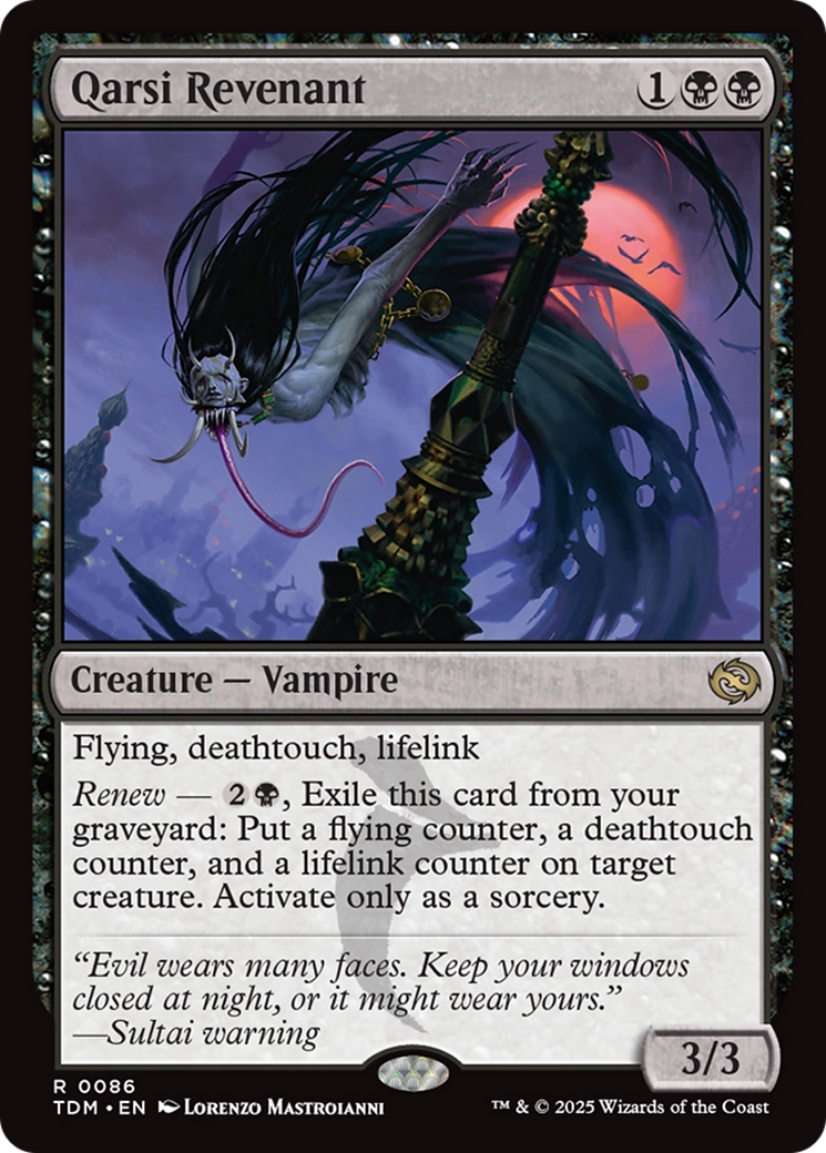 Qarsi Revenant (TDM-086) [Tarkir: Dragonstorm] Foil