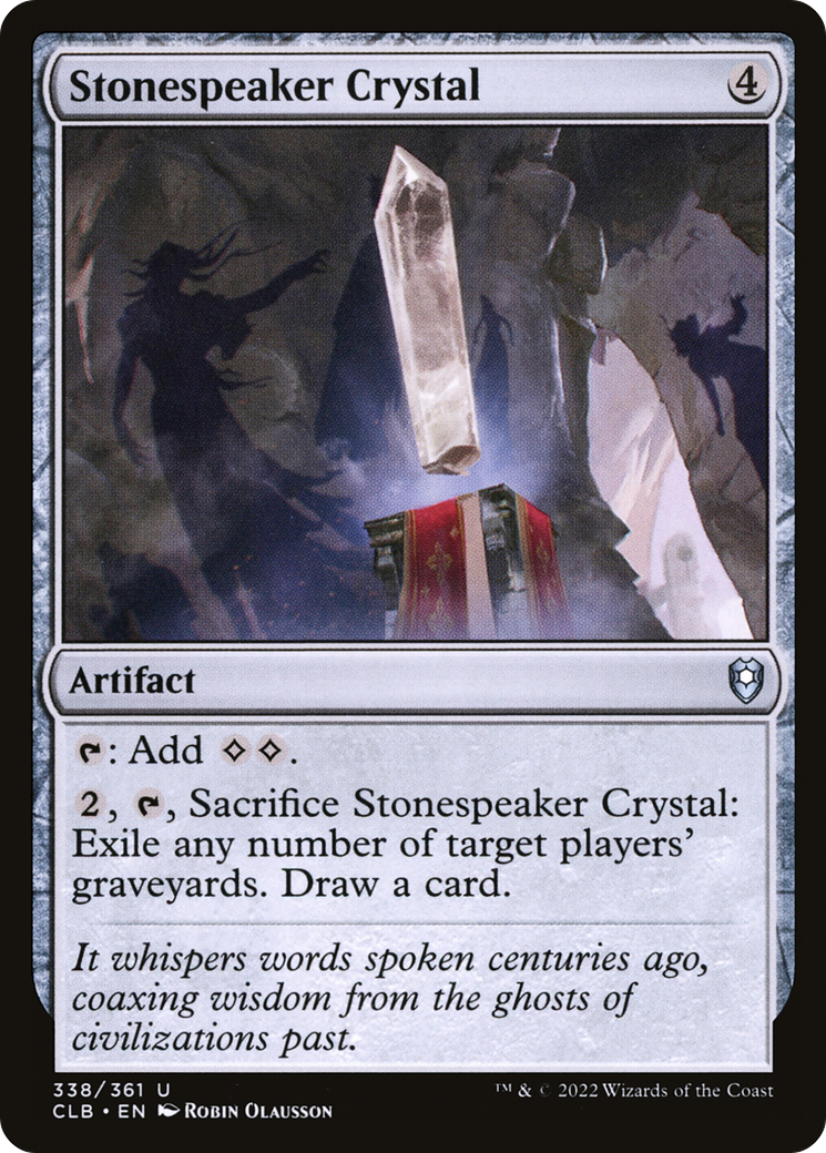 Stonespeaker Crystal (CLB-338) [Commander Legends: Battle for Baldur's Gate]