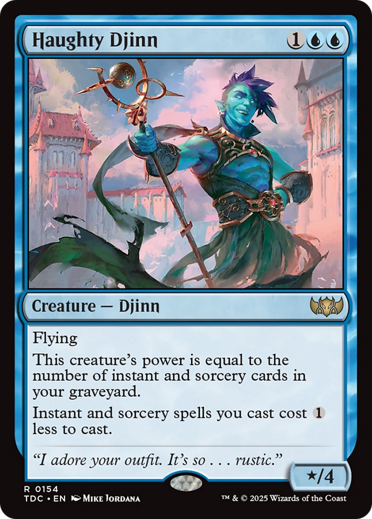 Haughty Djinn (TDC-154) [Commander: Tarkir: Dragonstorm]
