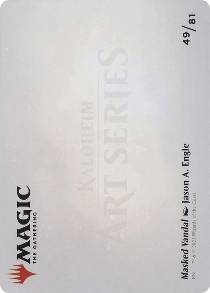 Masked Vandal // Masked Vandal (ASKHM-049) (Borderless) [Art Series: Kaldheim] Foil