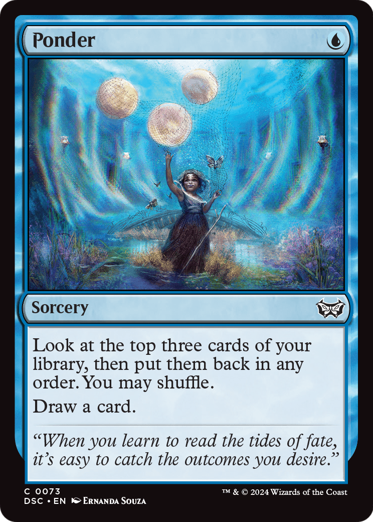 Ponder (DSC-073) [Duskmourn: House of Horror Commander]