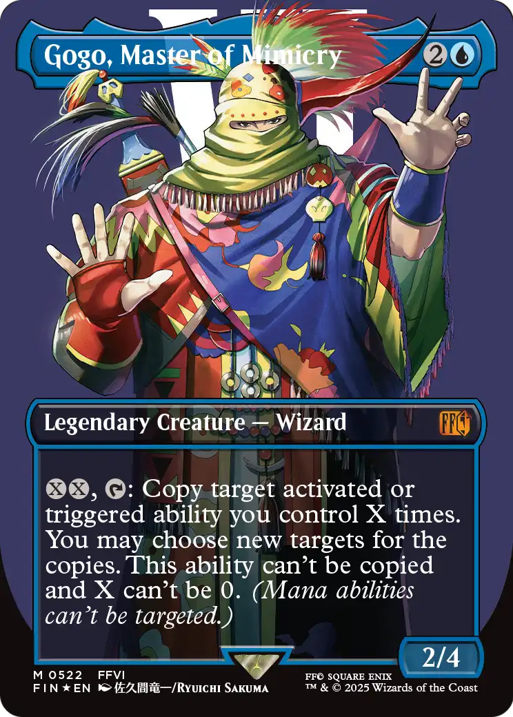 Gogo, Master of Mimicry (Borderless) (Surge Foil) (FIN-522) [FINAL FANTASY] Foil