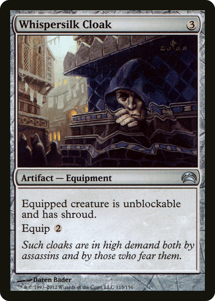 Whispersilk Cloak (PC2-115) [Planechase 2012] Foil