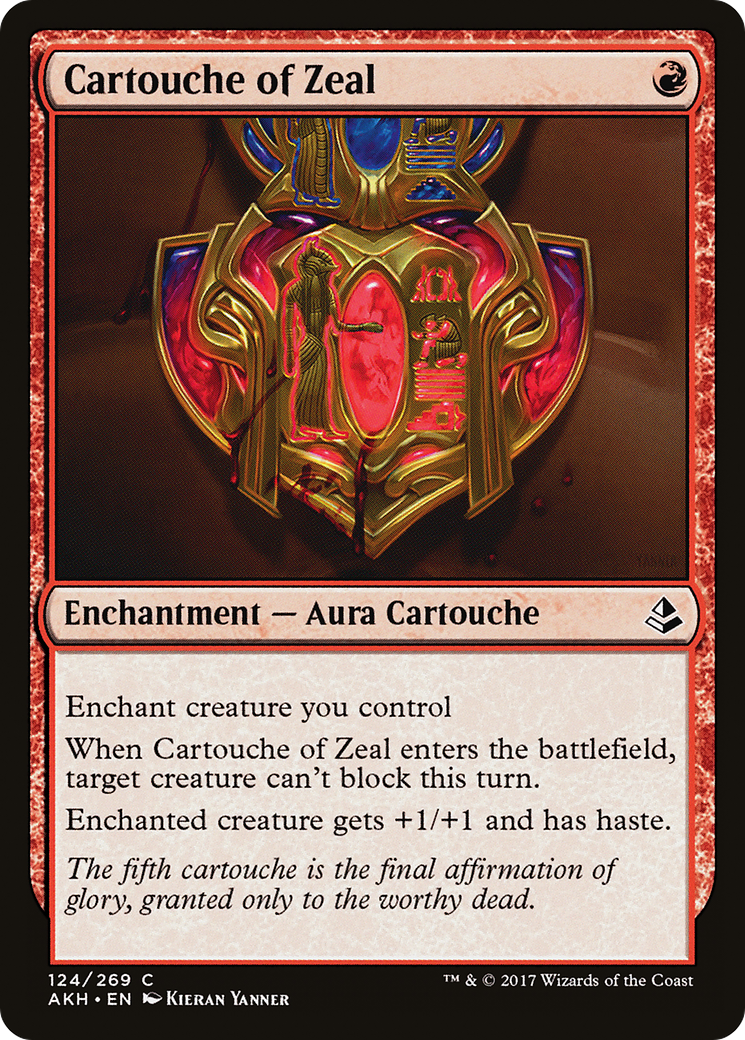 Cartouche of Zeal (AKH-124) [Amonkhet] Foil