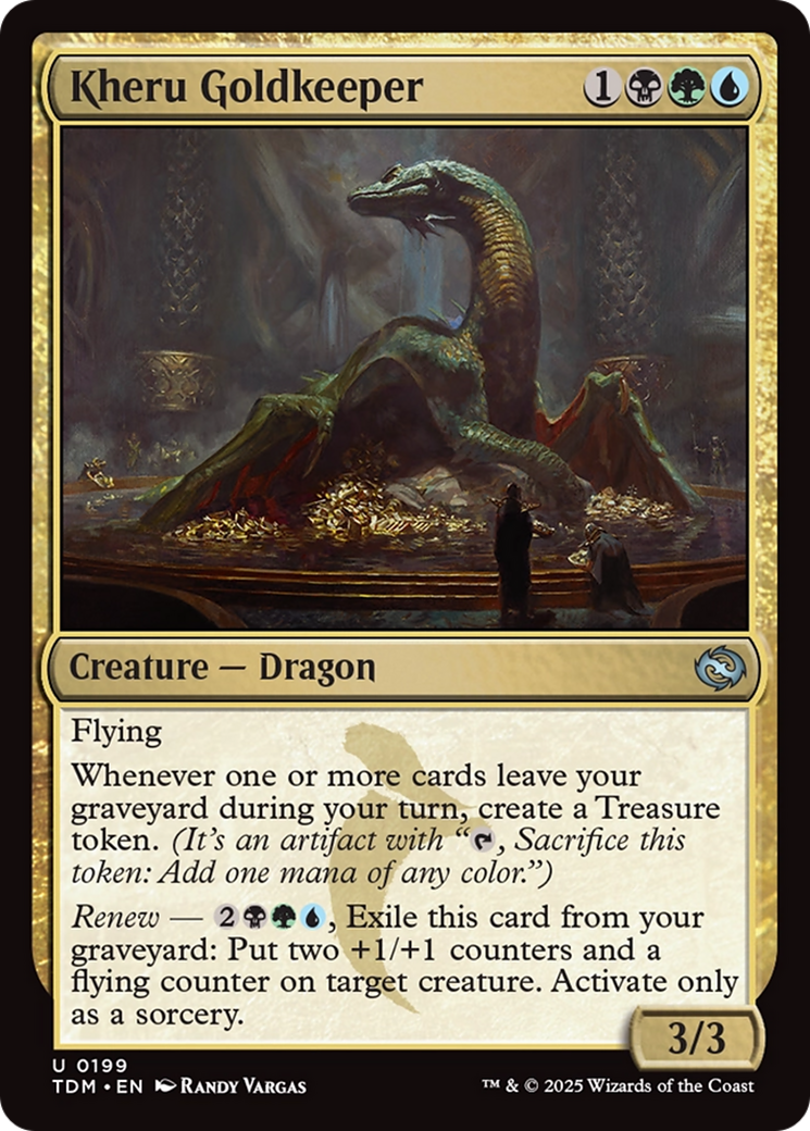 Kheru Goldkeeper (TDM-199) [Tarkir: Dragonstorm] Foil