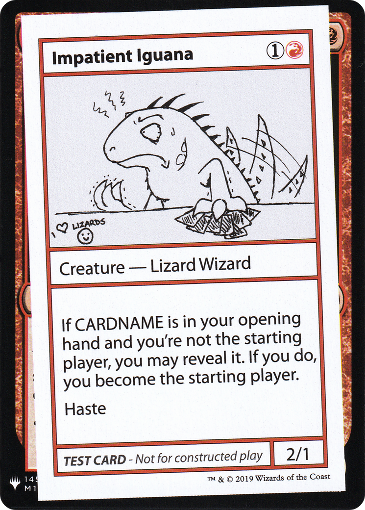 Impatient Iguana [Mystery Booster Playtest Cards 2019]