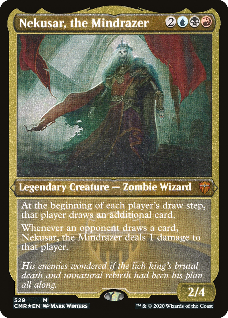 Nekusar, the Mindrazer (Foil Etched) (CMR-529) [Commander Legends] Foil