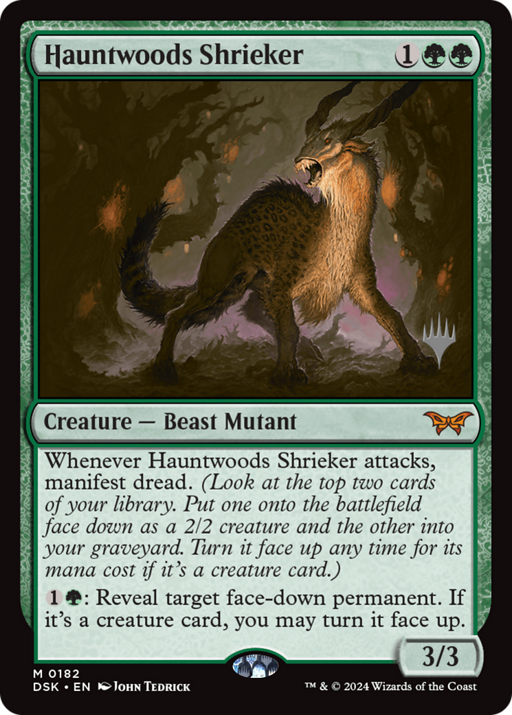 Hauntwoods Shrieker (PPDSK-182) [Promo Pack: Duskmourn: House of Horror Promos] Foil
