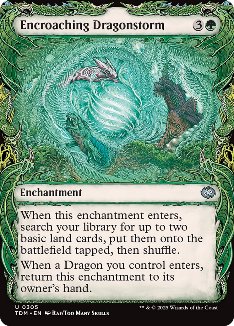 Encroaching Dragonstorm (Showcase) (TDM-305) [Tarkir: Dragonstorm]