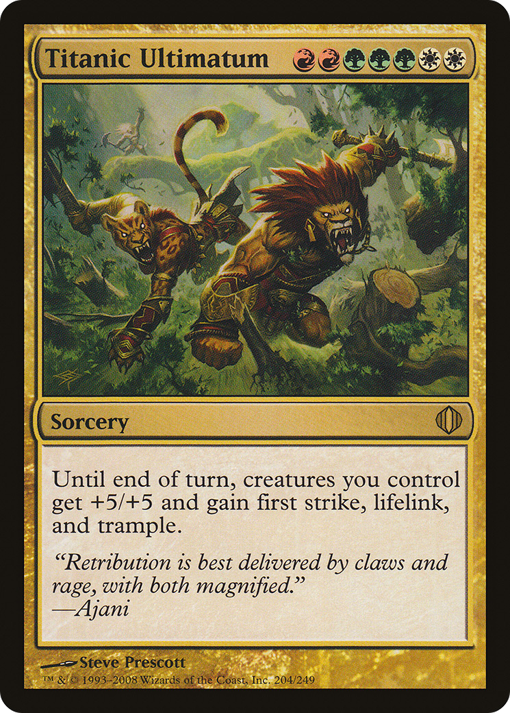 Titanic Ultimatum (ALA-204) [Shards of Alara] Foil