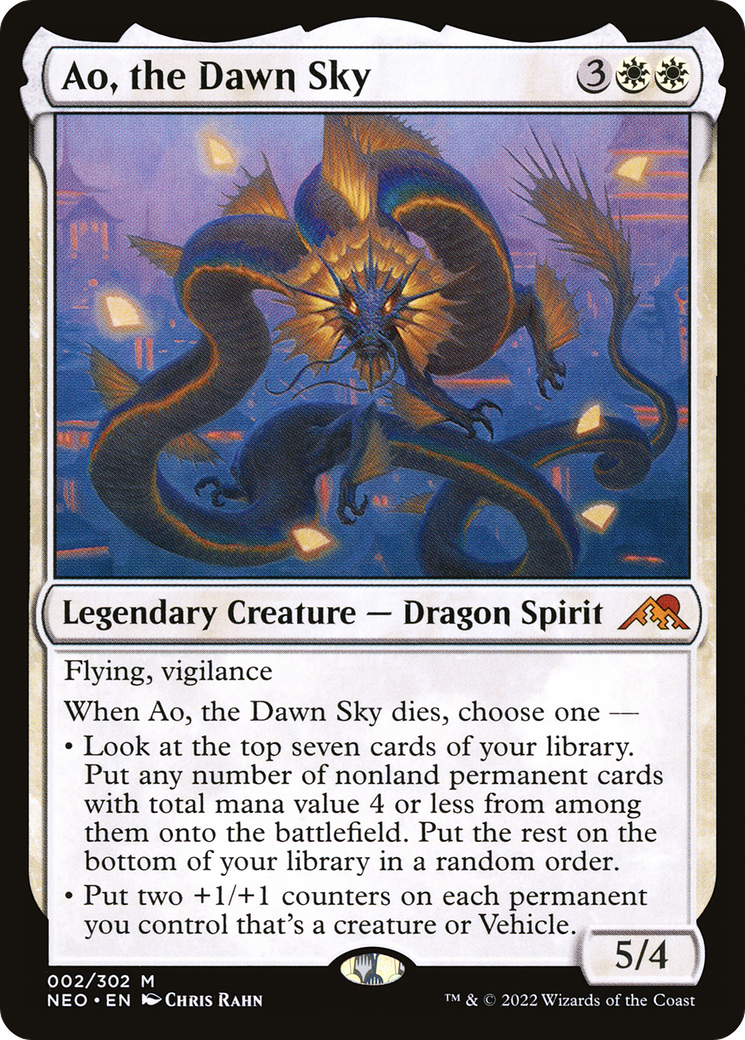 Ao, the Dawn Sky (NEO-002) [Kamigawa: Neon Dynasty]