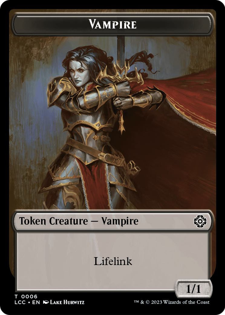 Vampire (TLCC-006) [The Lost Caverns of Ixalan Commander Tokens]
