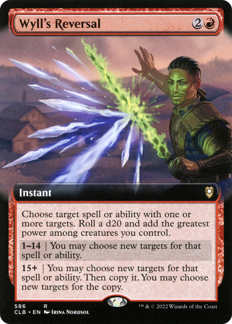 Wyll's Reversal (Extended Art) (CLB-586) [Commander Legends: Battle for Baldur's Gate] Foil