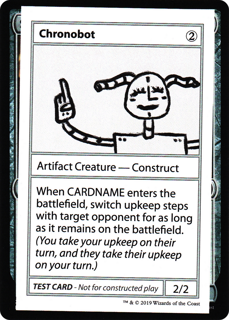 Chronobot (No PW Symbol) [Mystery Booster Playtest Cards 2021]