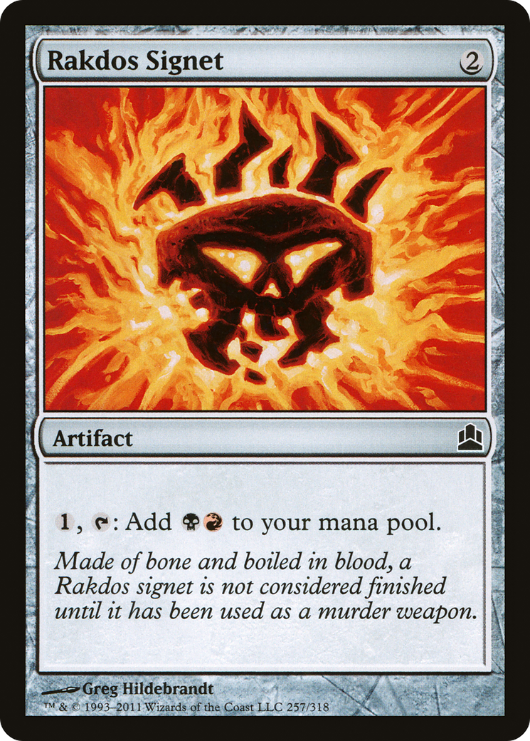 Rakdos Signet (CMD-257) [Commander 2011]