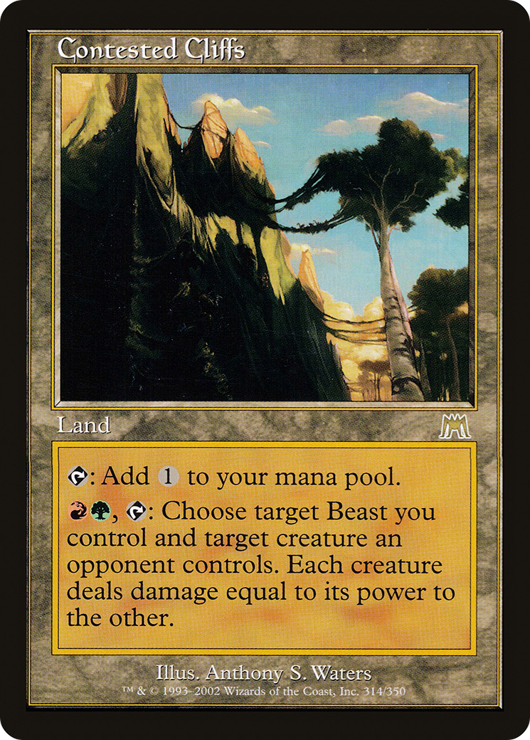 Contested Cliffs (ONS-314) [Onslaught] Foil