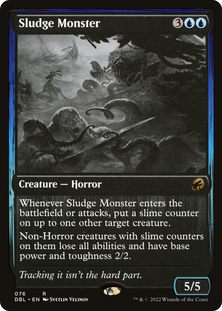 Sludge Monster (DBL-076) [Innistrad: Double Feature] Foil