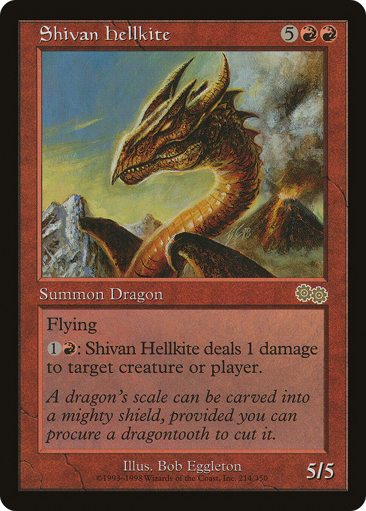 Shivan Hellkite (USG-214) [Urza's Saga]