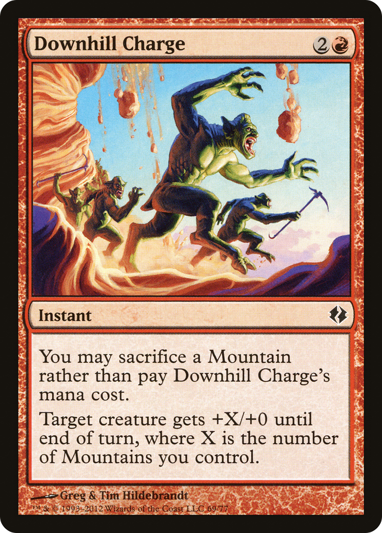 Downhill Charge (DDI-069) [Duel Decks: Venser vs. Koth]