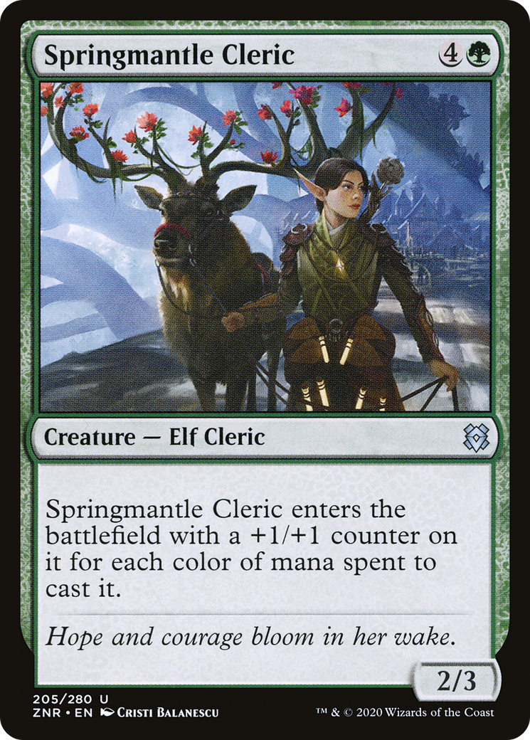 Springmantle Cleric (ZNR-205) [Zendikar Rising] Foil