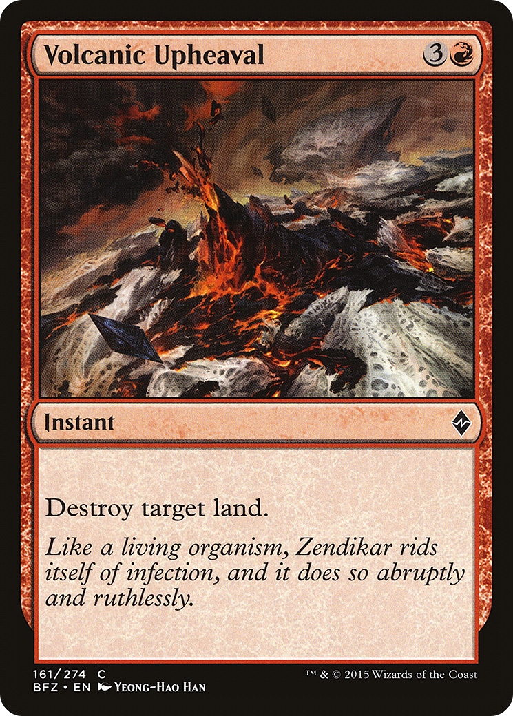 Volcanic Upheaval (BFZ-161) [Battle for Zendikar]
