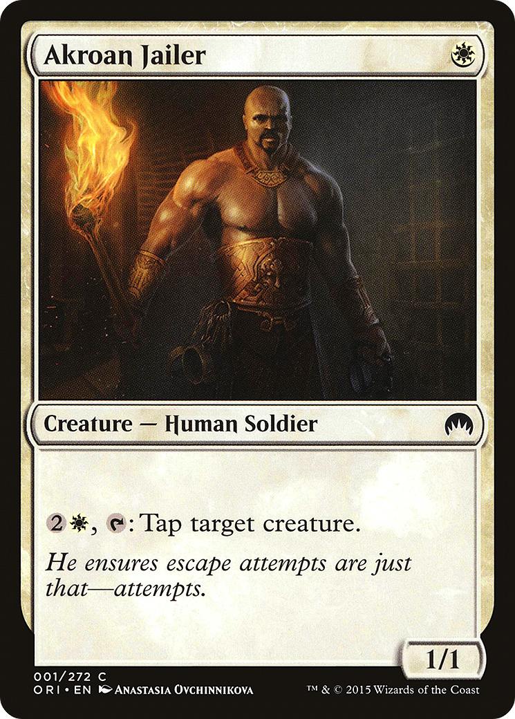 Akroan Jailer (ORI-001) [Magic Origins] Foil