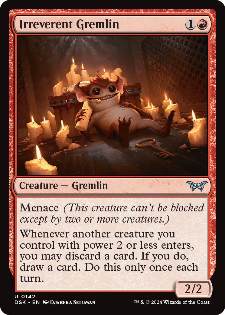 Irreverent Gremlin (DSK-142) [Duskmourn: House of Horror]