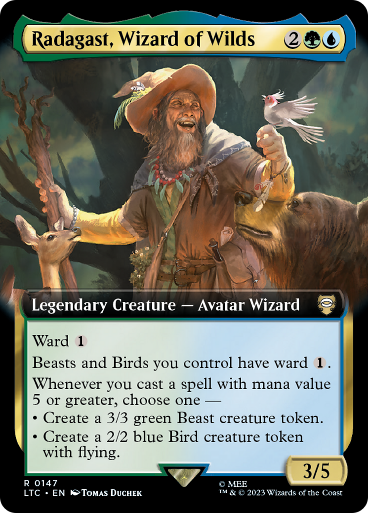 Radagast, Wizard of Wilds (Extended Art) (LTC-147) [Tales of Middle-earth Commander]