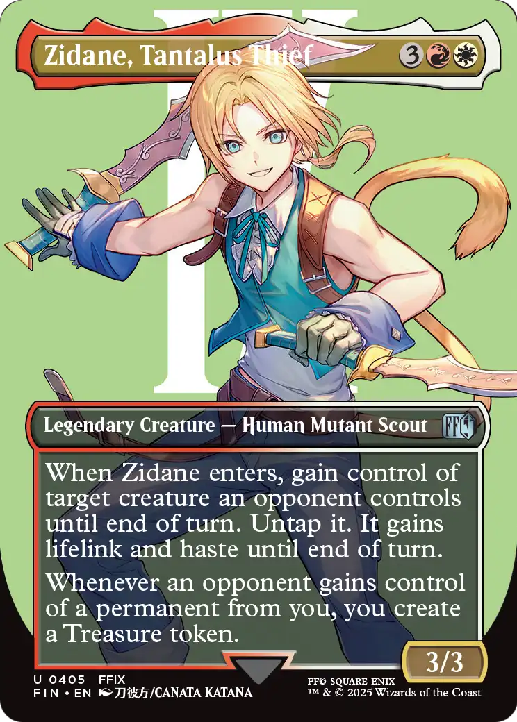 Zidane, Tantalus Thief (Borderless) (FIN-405) [FINAL FANTASY] Foil