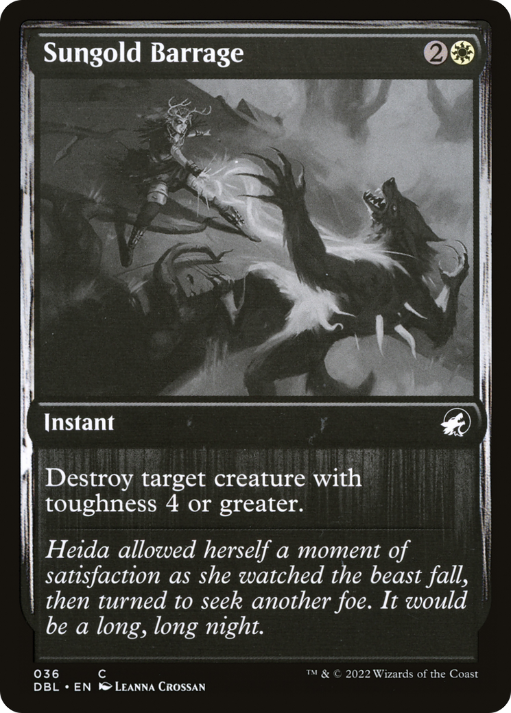 Sungold Barrage (DBL-036) [Innistrad: Double Feature] Foil