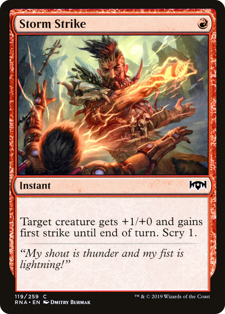 Storm Strike (RNA-119) [Ravnica Allegiance] Foil