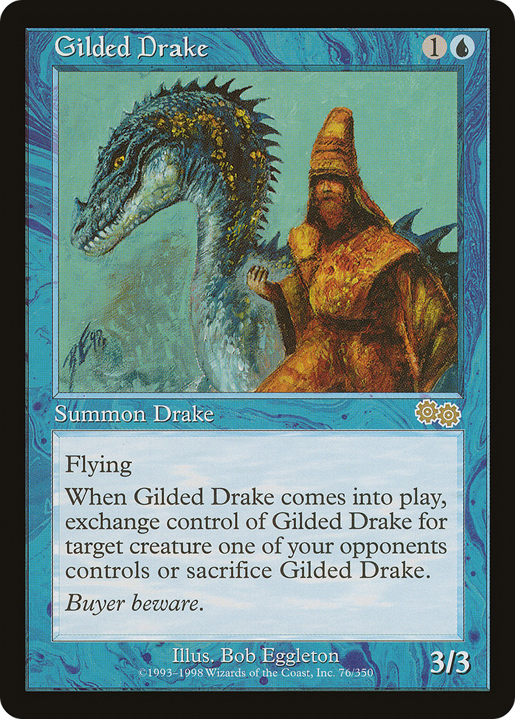 Gilded Drake (USG-076) [Urza's Saga]