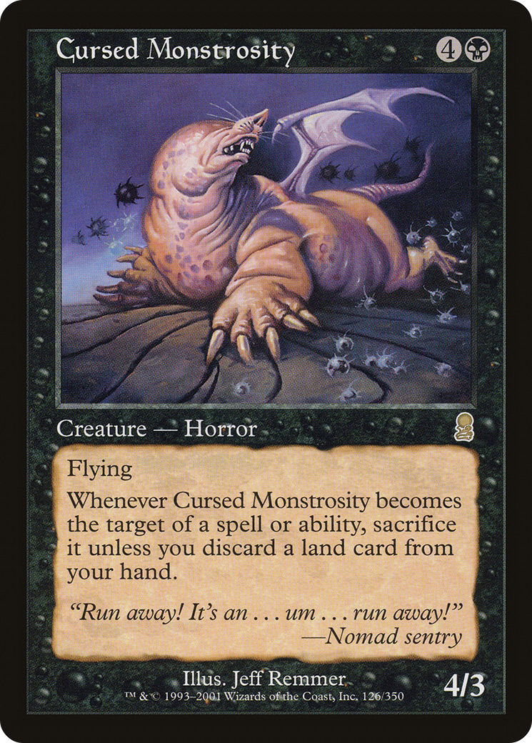 Cursed Monstrosity (ODY-126) [Odyssey]