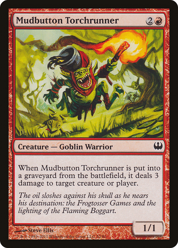 Mudbutton Torchrunner (DDG-052) [Duel Decks: Knights vs. Dragons]