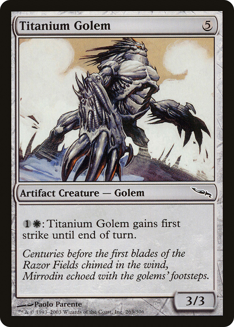Titanium Golem (MRD-263) [Mirrodin] Foil