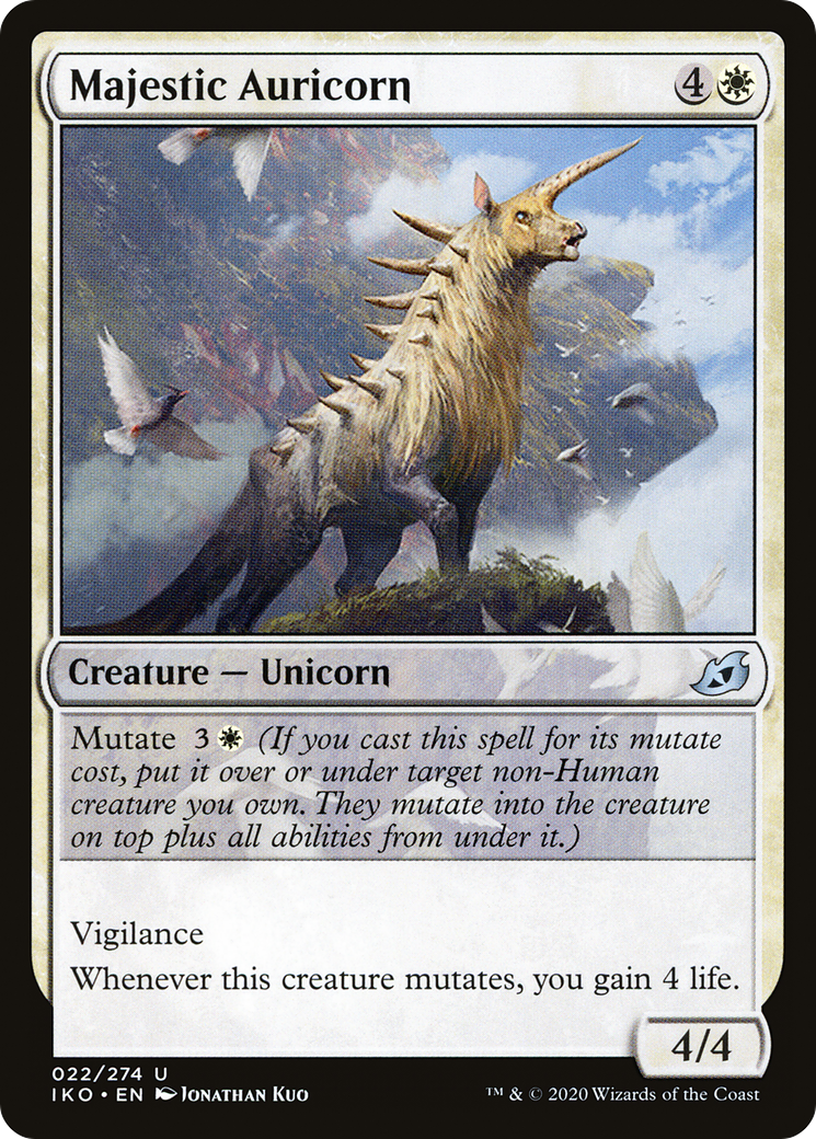Majestic Auricorn (IKO-022) [Ikoria: Lair of Behemoths] Foil