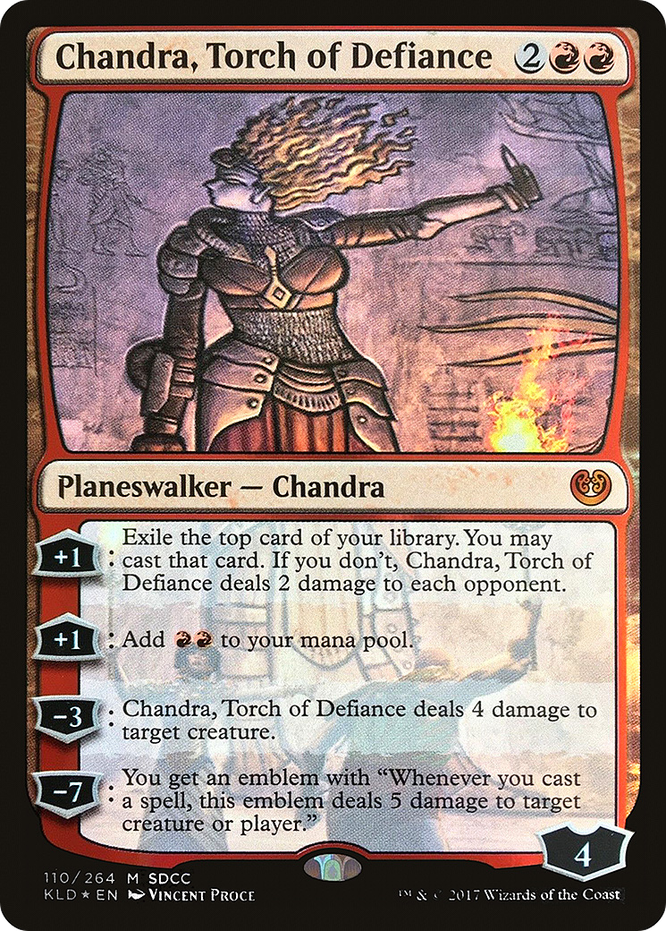Chandra, Torch of Defiance (SDCC 2017 Exclusive) (MEDIA-110) [San Diego Comic-Con 2017] Foil