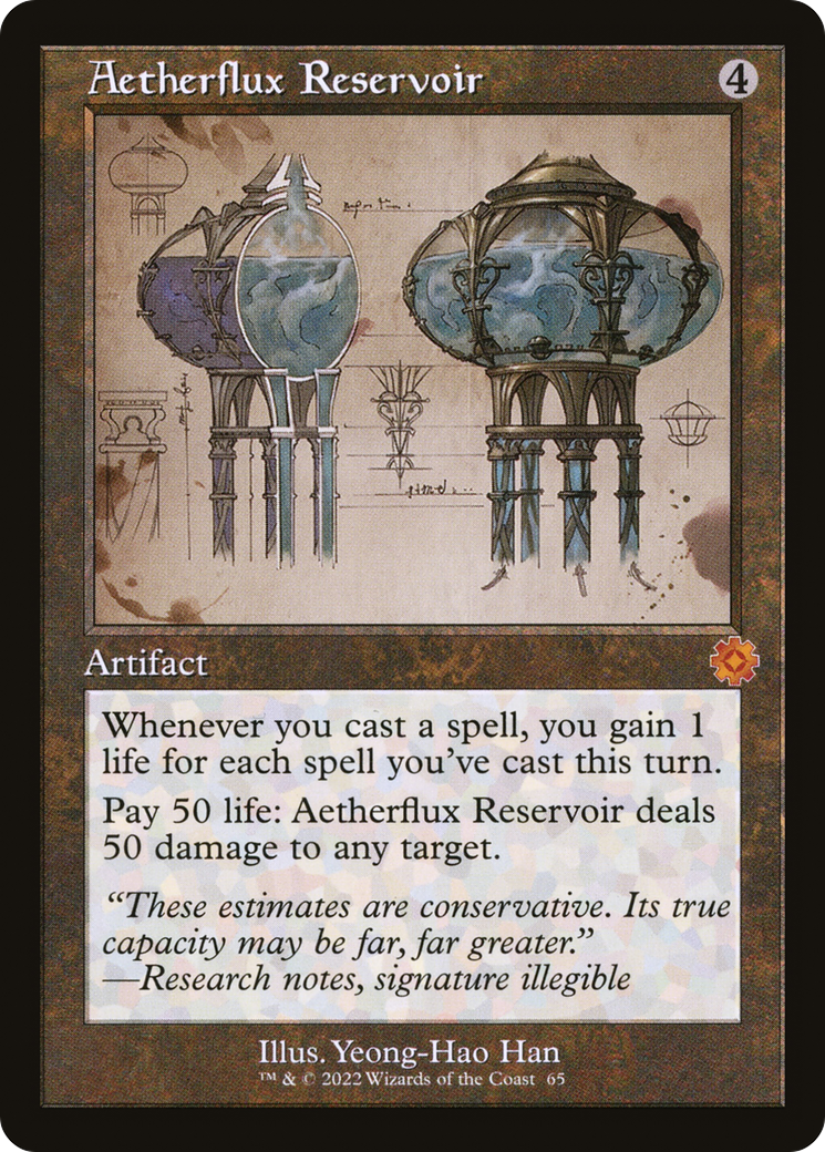 Aetherflux Reservoir (Schematic) (BRR-065) [The Brothers' War Retro Artifacts] Foil