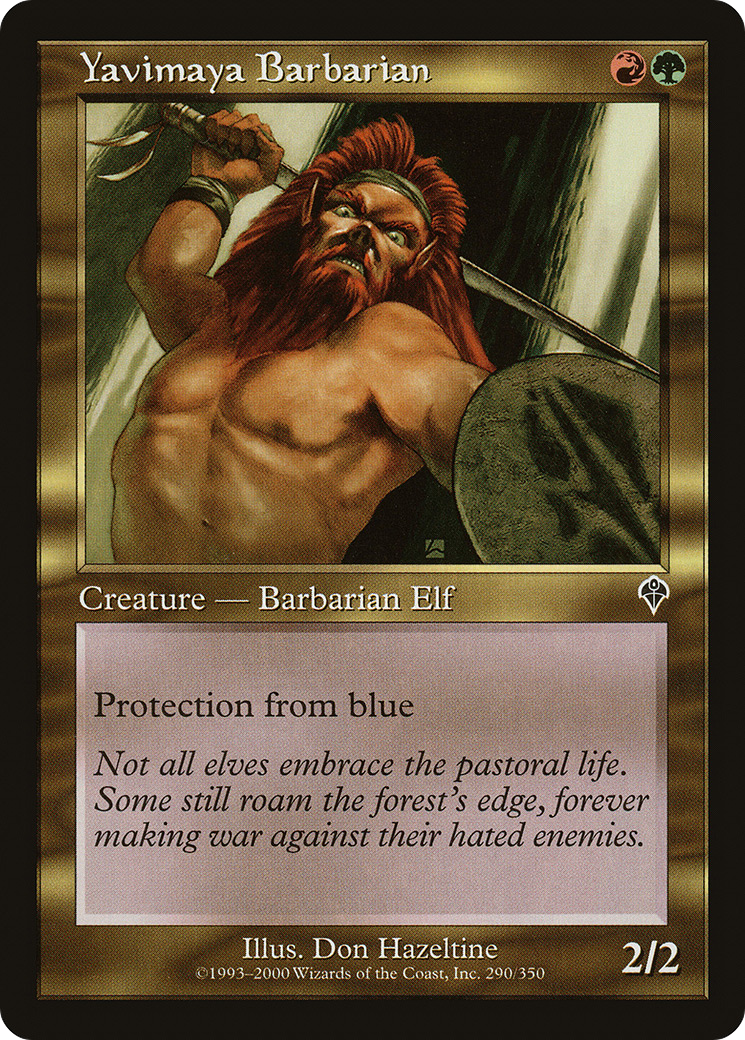 Yavimaya Barbarian (INV-290) [Invasion] Foil
