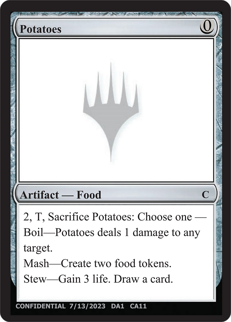 Potatoes (UNK-CAA) [Unknown Event]