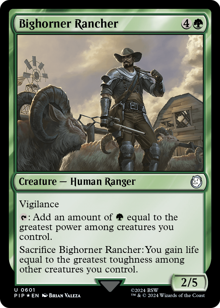 Bighorner Rancher (Surge Foil) (PIP-601) [Fallout] Foil