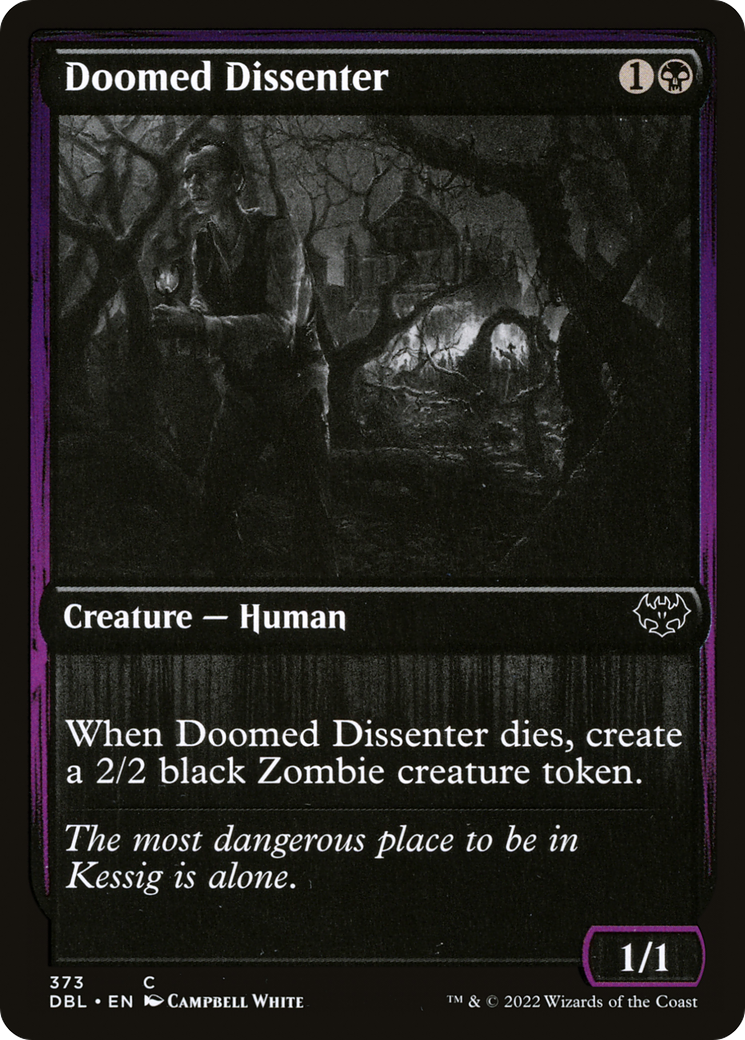 Doomed Dissenter (DBL-373) [Innistrad: Double Feature] Foil