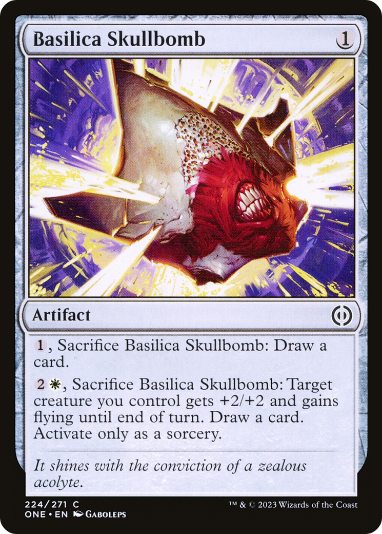 Basilica Skullbomb (ONE-224) [Phyrexia: All Will Be One] Foil