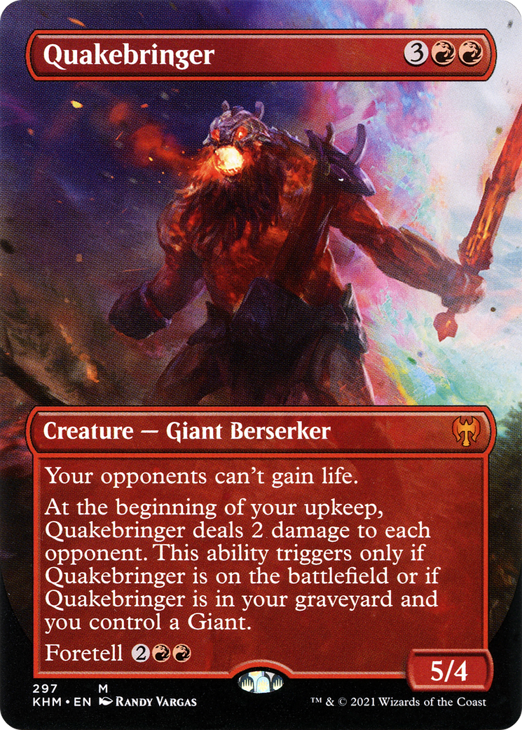 Quakebringer (Borderless) (KHM-297) (Borderless) [Kaldheim] Foil